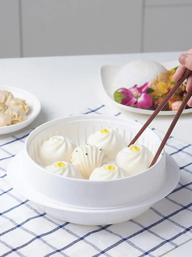 New Microwave Steamer with Fresh-keeping Cover Round environmental protection Oven Roaster Kitchen Tools Cooking | Дом и сад