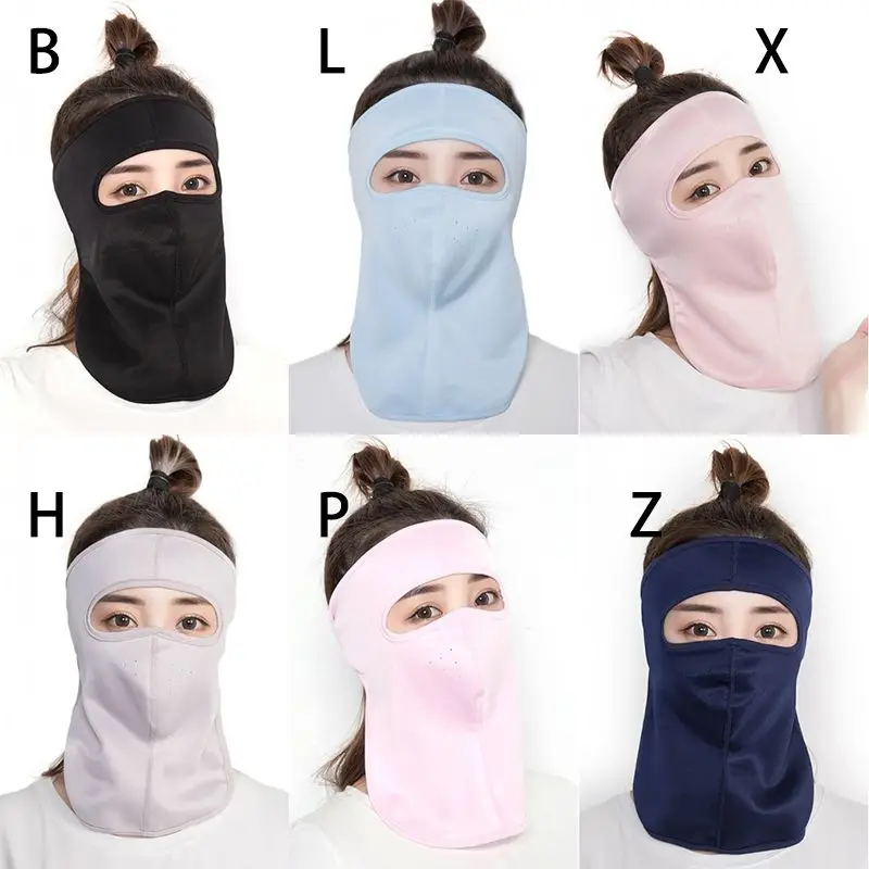 Full Face Mask UV Protection Sun Shade Breathable Masks Ice silk Neck Protector Cycling Hiking Climbing Sports Accessories