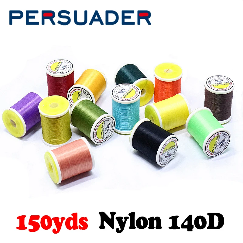 

Persuader 2spools new 6/0 fly tying thread 20optional colors 140D multi filaments nylon thread tying materials for wet&nymph fly