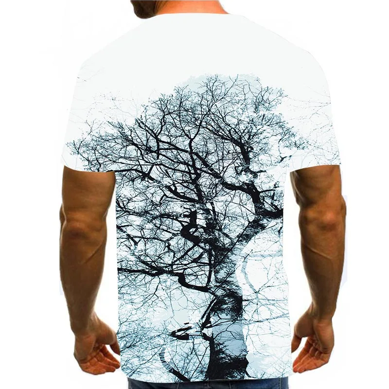 

Men's Tree Shirt 3D Print T-Shirt Summer Photography Graphic Tees Pattern Tops