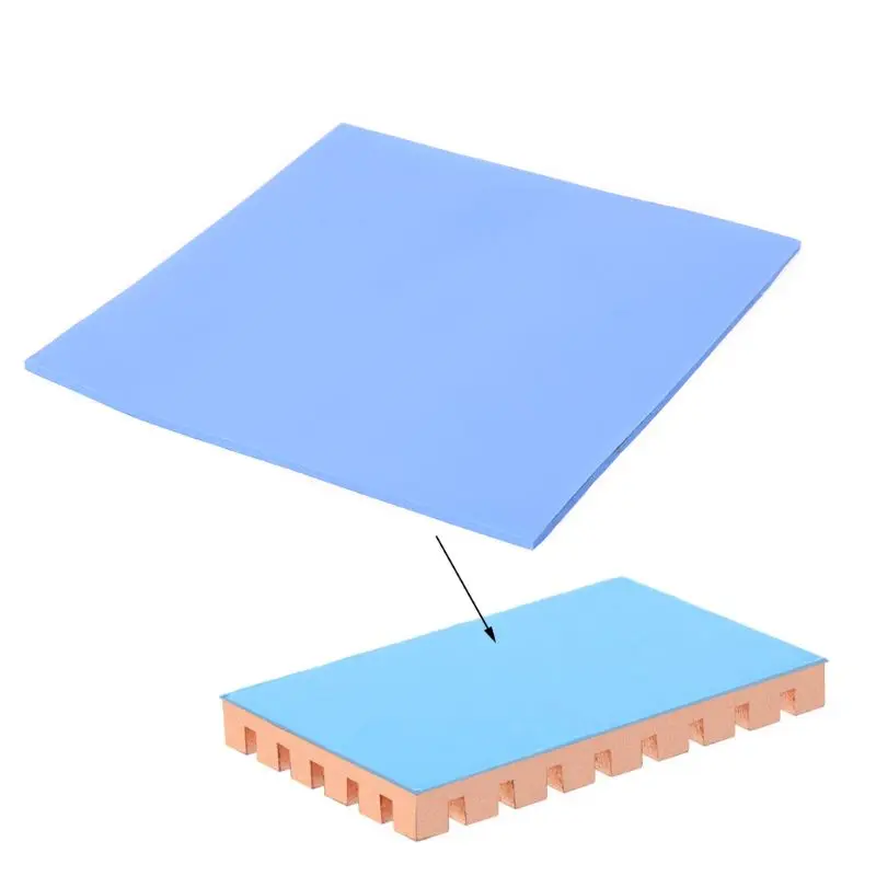 

1Sheet 100mmx100mmx3mm Thermal Conductivity CPU Heatsink Cooling Conductive Silicone Pad Thermal Pads for PC Computer