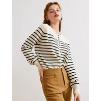 sweater women 100 wool knitted striped o neck raglan long sleeves 3 colors high quality pullover casual style new fashion