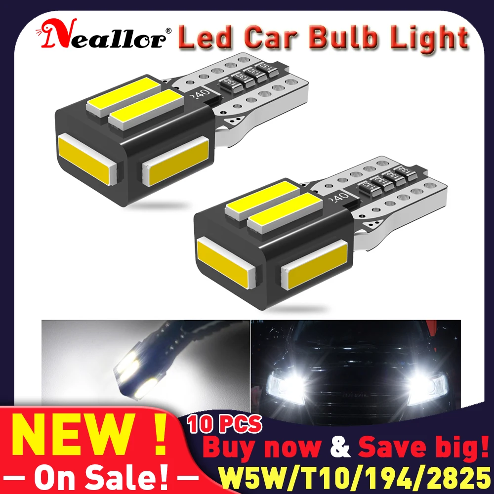 

T10 Led Canbus W5W светодиодные лампы 168 194 2721 6000K белый сигнальная Лампа Купол Чтение номерного знака Светильник Автомобиля Подсветка салона светил...