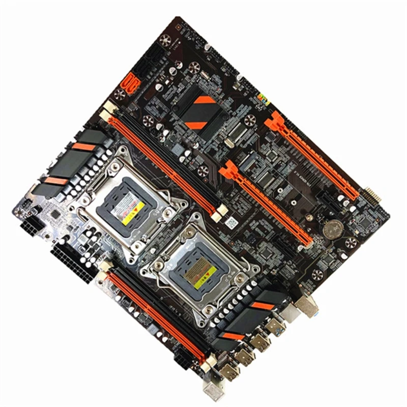 U50D X79 Dual CPU Motherboard LGA 2011 E-ATX Main Board USB3.0 SATA3 PCI-E 3.0 16X NVME M.2 SSD Support Xeon processor | Компьютеры и