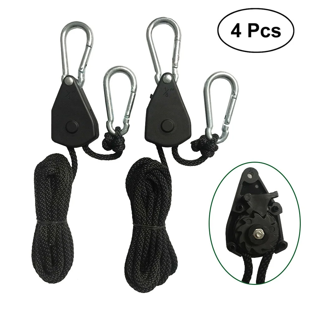 4 шт. 1/8 дюйма сверхмощный Регулируемый подвесной трос