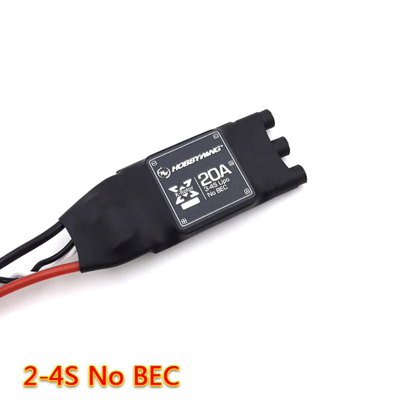 4 шт. HOBBYWING XROTOR 20A бесколлекторный OPTO ESC No BEC 3-4S для RC MultiRotor FPV Racing Drones QAV250 F330 F450 DIY