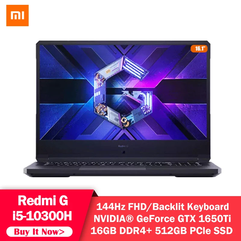 Игровой ноутбук Xiaomi Redmi 16 1 дюйма 10 ядер 1650 Ti ГБ DDR4 512 SSD|Ноутбуки| |