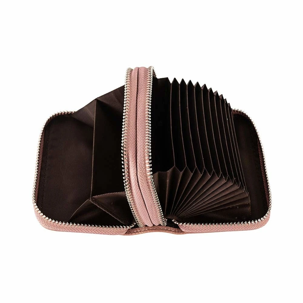 Женский кошелек из натуральной кожи с RFID защитой кредитница на молнии бумажник