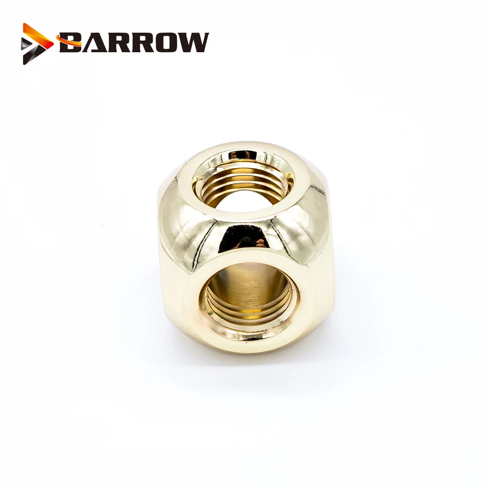 Курган X3-Way X4-Way кубические адаптеры G1/" 3 путь/4 Путь водяного охлаждения аксессуары кулер 3-полосный черный Сивер золото Металлический фитинг