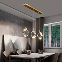 kobuc modern luxurious brass pendant light bright crystal led lamp 135 head hanging lamp for stair villa bar bedside light