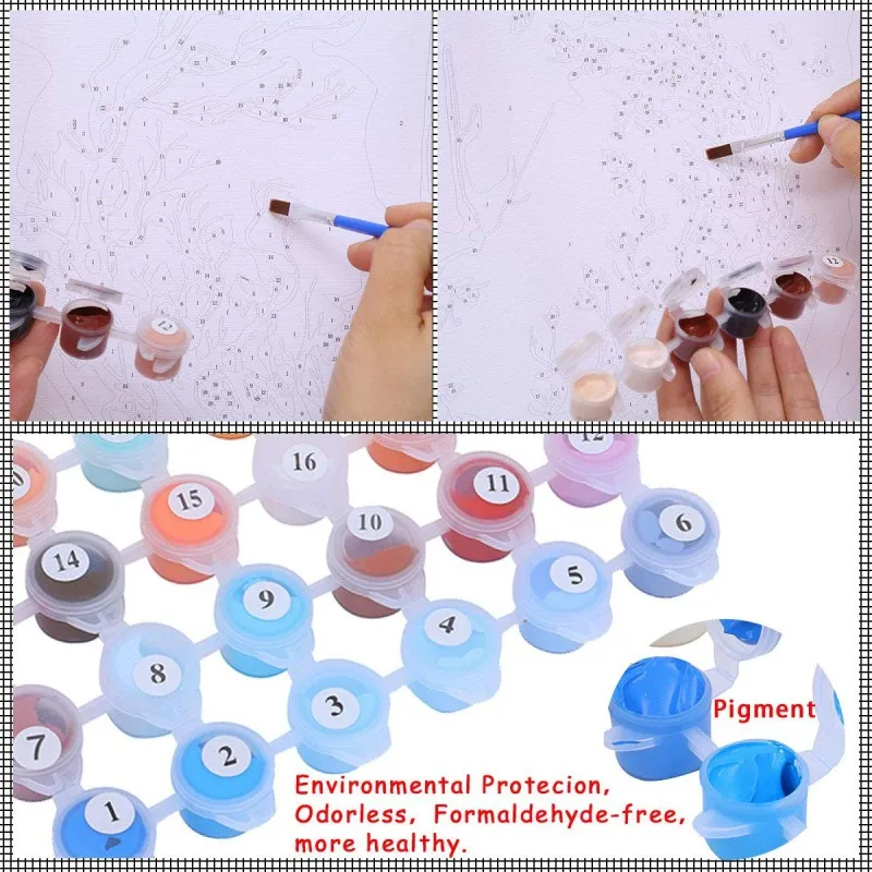 Сделай Сам цифровая печать масляной картины маслом набор 40*50 см простая картина