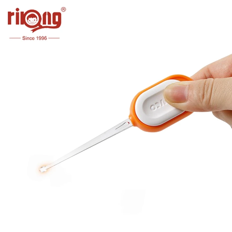 Rikang Baby Ear cleaner LED EarSpoon Care Ears Cleaning with Light Earwax Spoon Digging Tool Syringe | Мать и ребенок