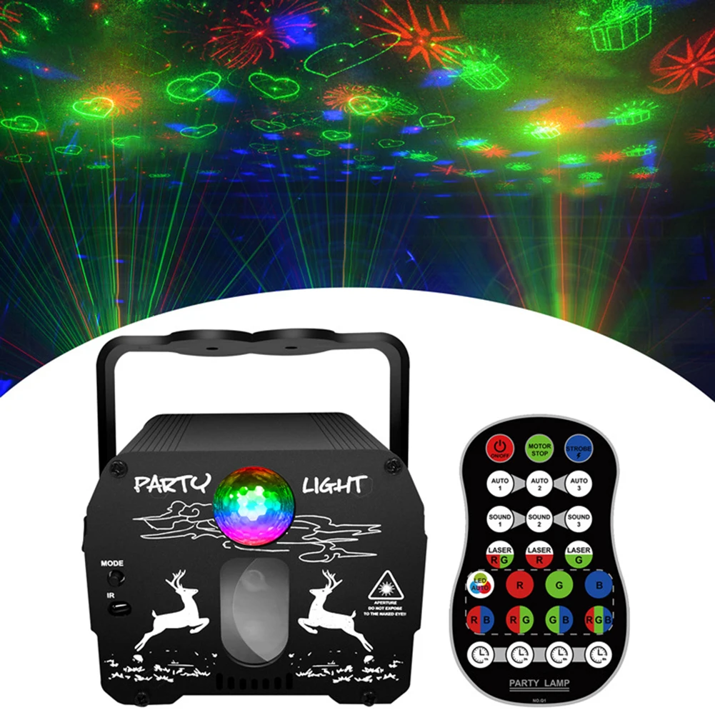 

Цветной узор RGB, сценическое освещение, управление голосом, фонарь с узором, лазерный проектор светодиодный светодиодная балка, DJ, музыкальн...