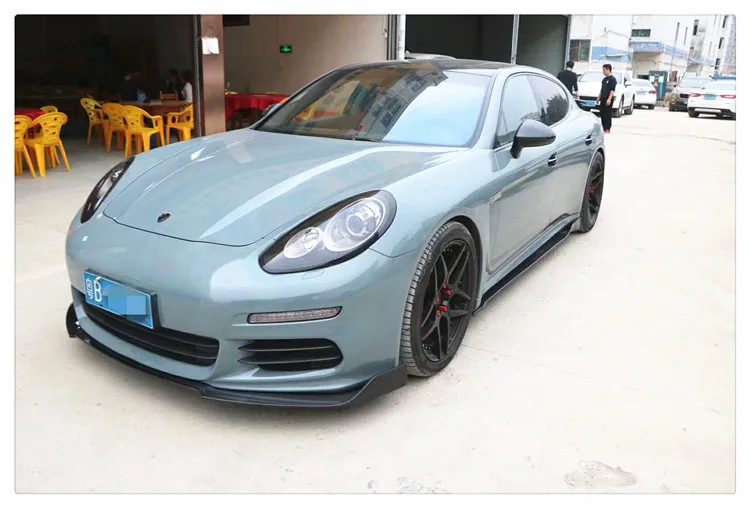 Углеродное волокно Передняя голова губы разветвители Задняя накладка на