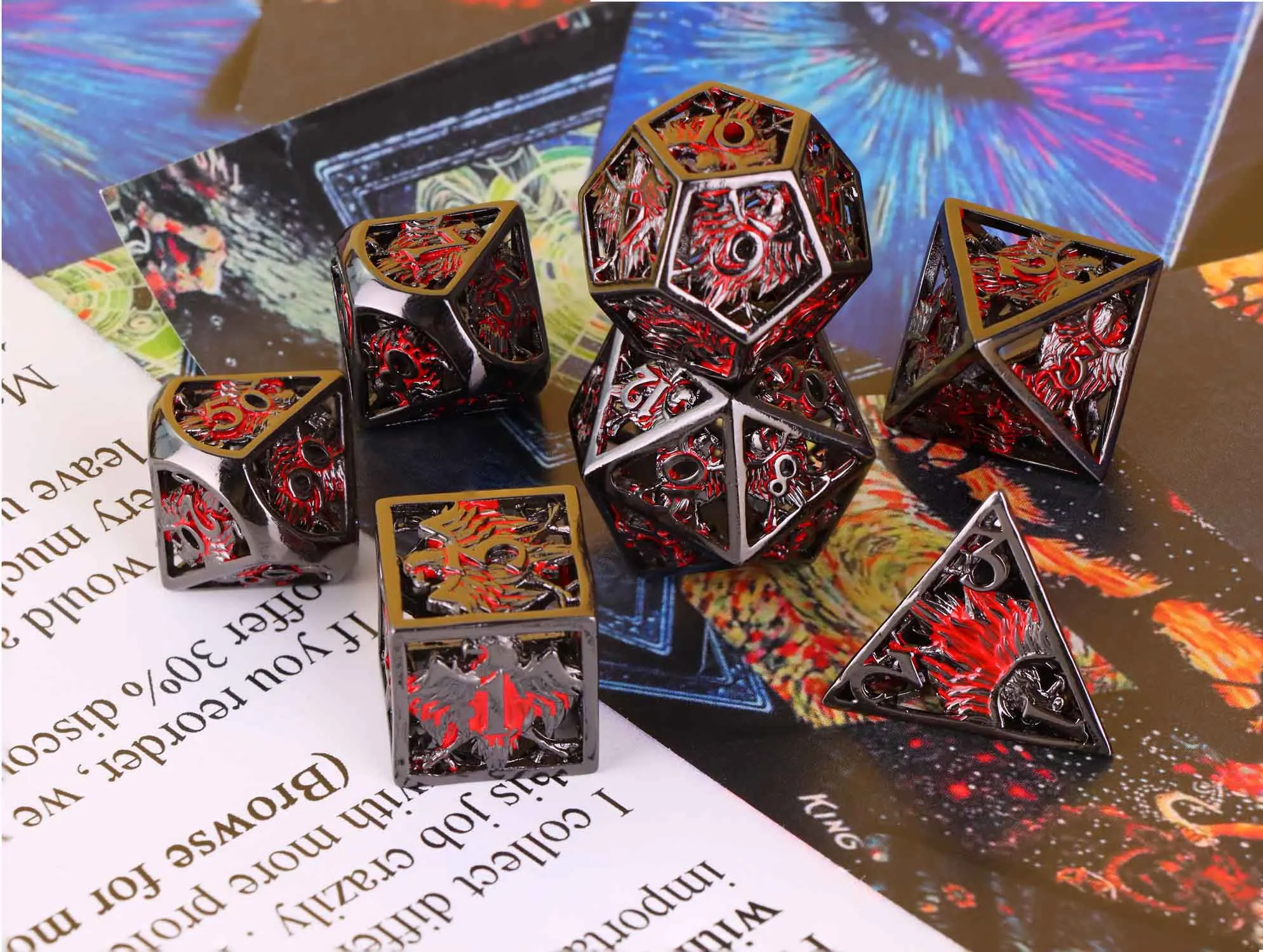 

Полые металлические полигедральные кости D & d, настольные игры игральные кости Dnd, D20 Dnd подарок ролевые игральные кости, подземелье и Кости Д...