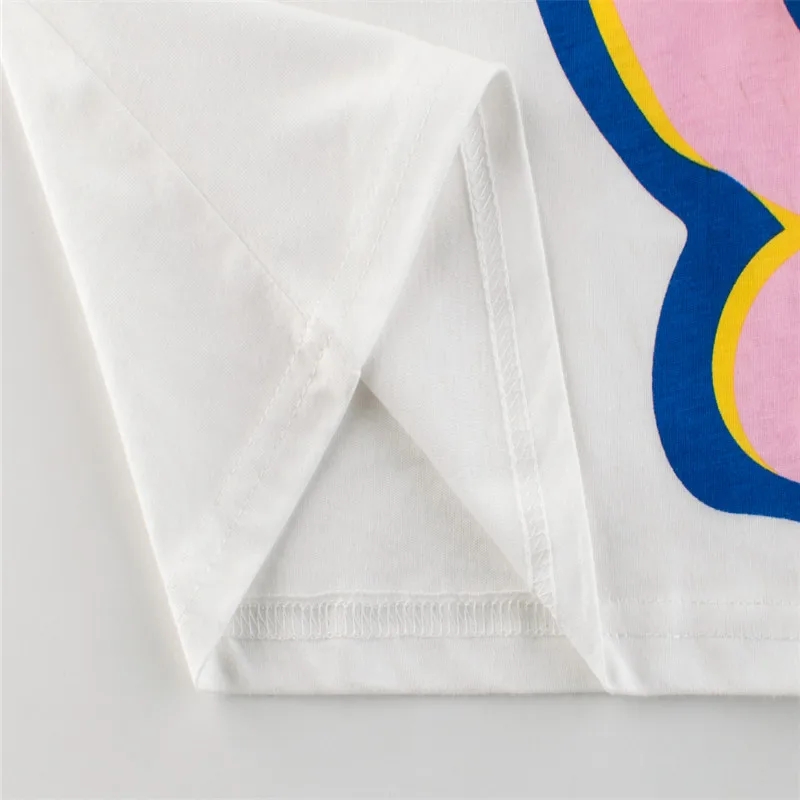 

New Arrival Summer Animals Print Baby T shirts Fashion Cotton Boys Girls Tops