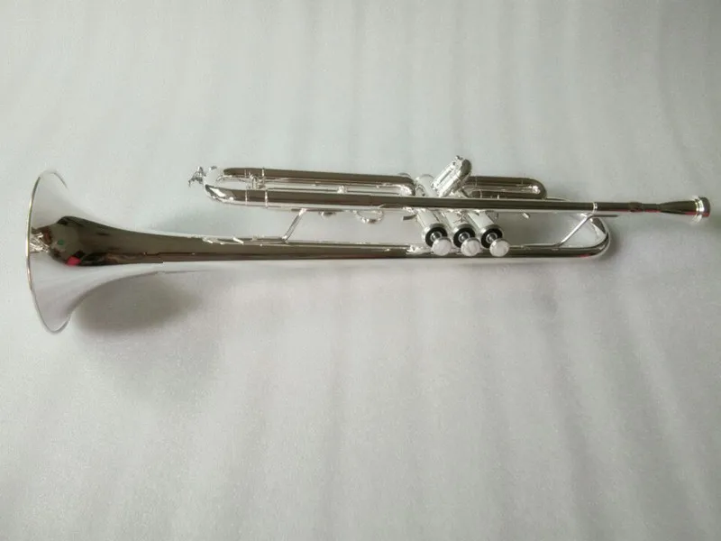 Новинка Stradivarius Серебряная труба музыкальный инструмент Bb плоская