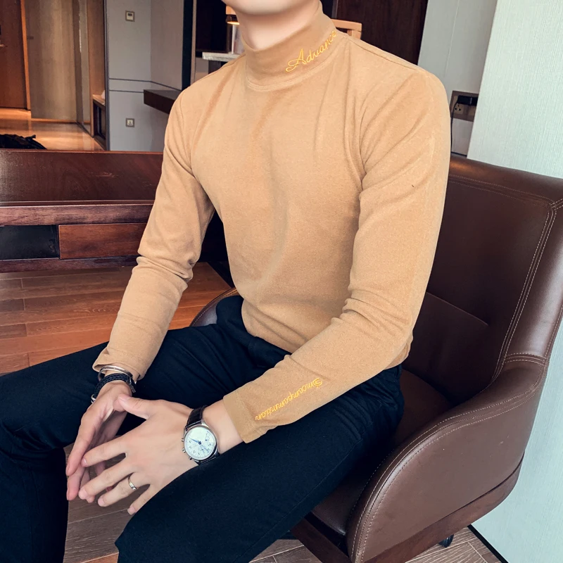 Лидер продаж мужские повседневные футболки высокого качества с длинными