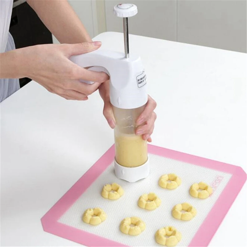 

1 Set Cookie Kit Machine Cookie Making Cake Decoration & 6 Pcs Mouth Mason Jars Lids Fermenting Lids