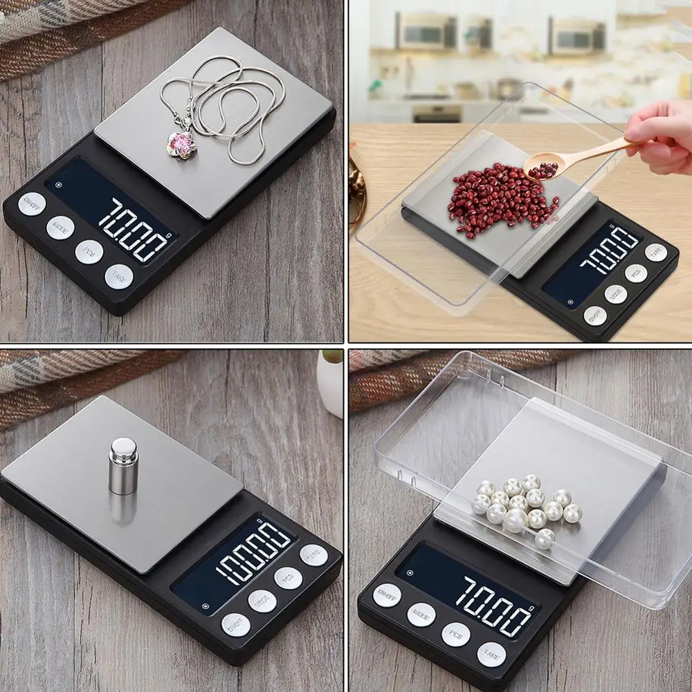 

100g/0.01g 500g/0.01g Digital LCD Electronic Kitchen Scale Food Scale Portable Weighing Scale