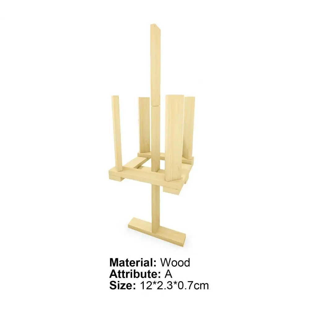 

1Set Building Blocks Toy Hand-Eye Coordination Solid Early Education Stacking Wooden Block Toy for Parents Children