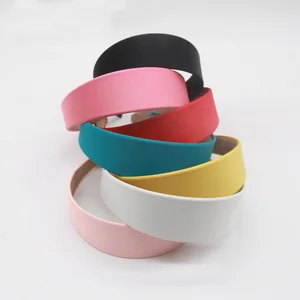 10 шт. 4,0 см атласная ткань покрытые пластиковые обручи для волос для женщин девочек INS Горячие широкие повязки для волос