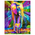 Алмазная 5D Вышивка сделай сам с изображением слона, квадратной формы, ручная вышивка крестиком, домашнее украшение FC576
