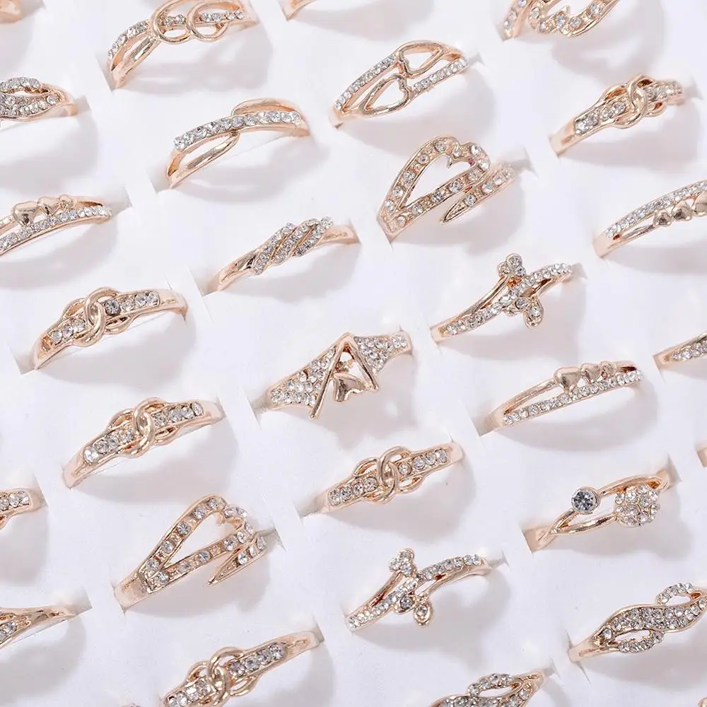 

5pcs/set Vintage Punk Gold Ring Set for Women Men Fashion Retro Random Finger Ring Fashion Party Jewelry Lot 2020 NEW