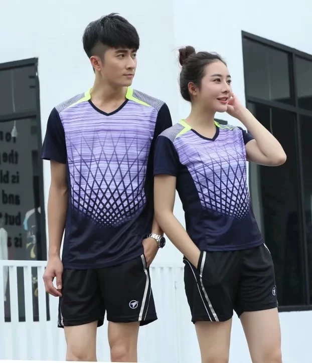 Спортивный костюм ennis с круглым вырезом Быстросохнущий Летний набор одежды для