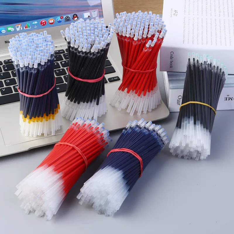 

Bullet Neuter Pen Refill 0.5mm Student Stationery Needle Head Sign Pen Black Replacement Pen RefillPromotional pen