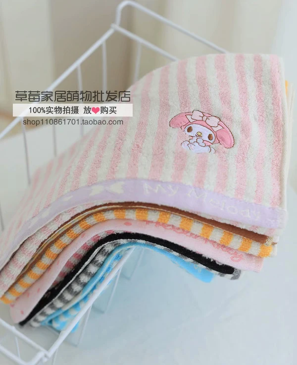 75x35 см мультфильм «Hello Kitty» моя мелодия Cinnamoroll pomparin маленькие Две звезды BadBadtz-maru Хлопковое полотенце для ванной Протирать