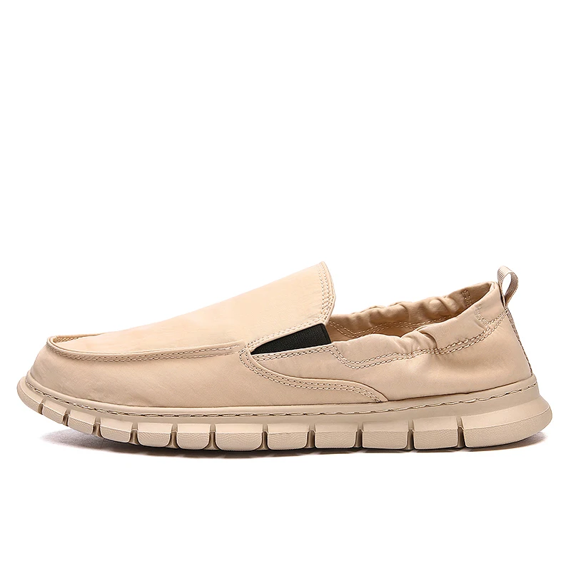 

2021 Large Size New Men Fashion Casual Shoes Summer Black Popular Slip on Footwear Flat Canvas Shoes Autumn Designer Mens Shoes