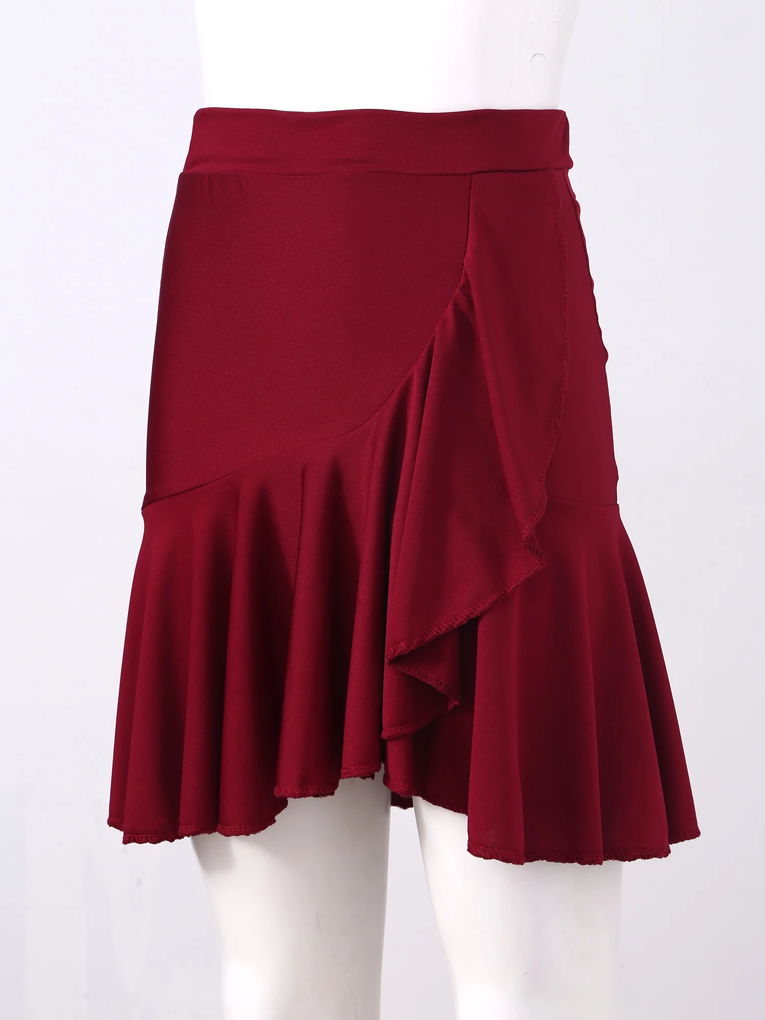 Женская юбка с высокой талией для латиноамериканских танцев |