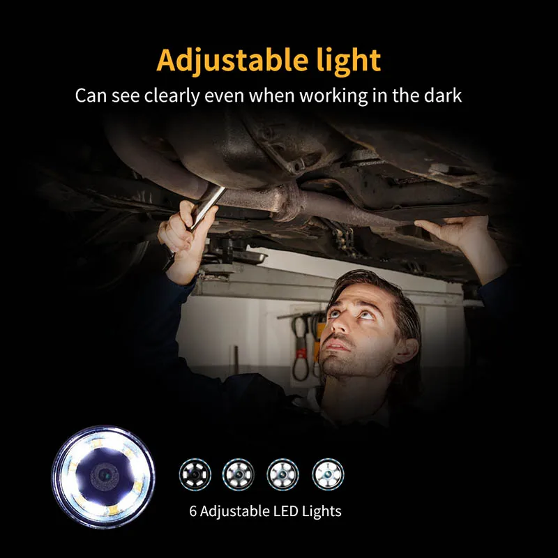 Новейшая модель 5 2 мм цифровой промышленный эндоскоп с 4 3 &quotЖК-дисплей 2X зум IP67