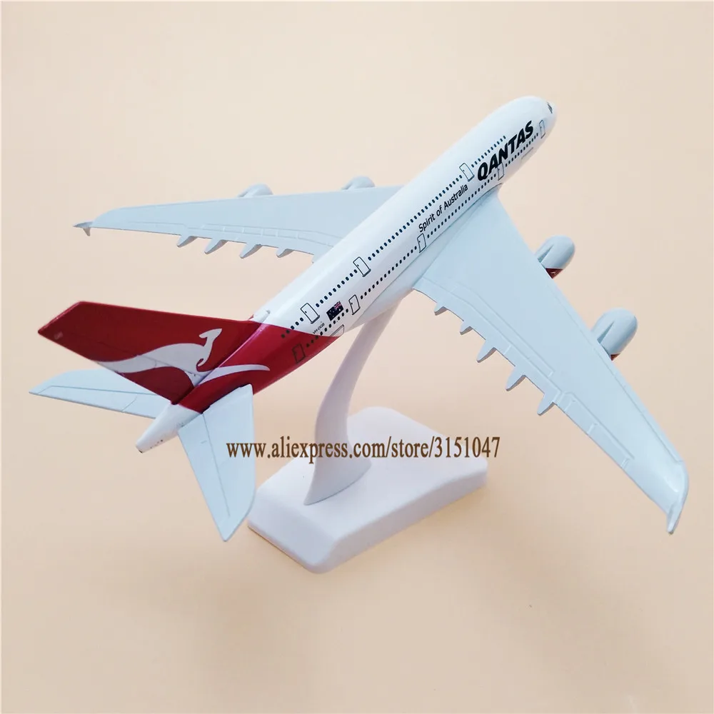 Сплав металла воздуха QANTAS дух Австралии A380 Airlines модель самолета Airbus 380 Airways 20