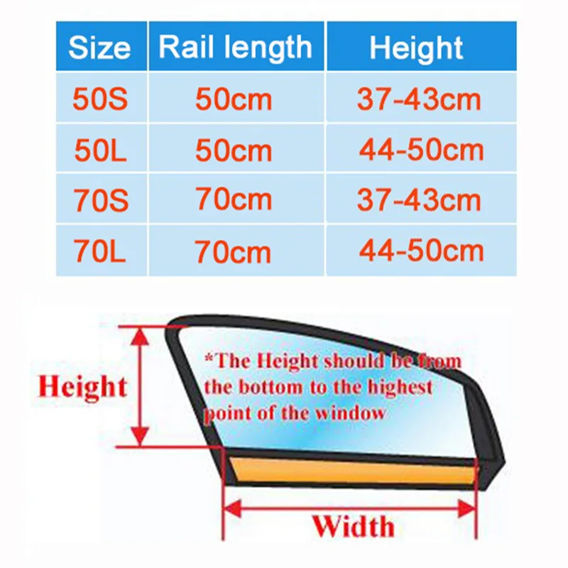 

Aluminum Shrinkable Windowshade Curtain For Auto Car Front Rear Windows - Beige (Pack of 2)