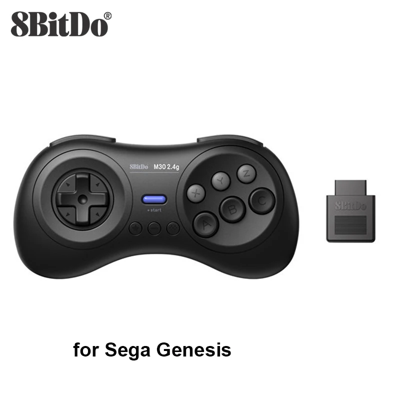 8BitDo M30 2.4G Wireless Gamepad Controller for the Original Sega Genesis and Sega Mega Drive - Sega Genesis