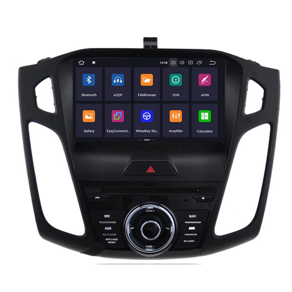 9 &quotHD Android 10 Автомобильный GPS стерео для 2015 2016 2017 Focus авто DVD Аудио Видео Радио FM RDS