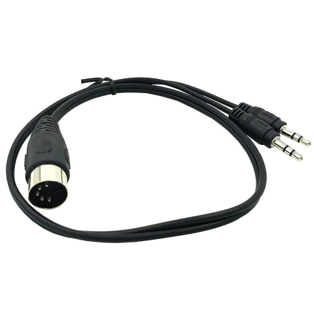 ERE MIDI Y Splitter Cable 50CM 5 Pin DIN Plug Male to Dual 3.5MM TRS AUX Stereo Jack Adapter Input | Электроника