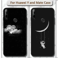space moon phone case cover for huawei mate 9 10 20 30 pro lite x y5 6 7 9 prime enjoy 7