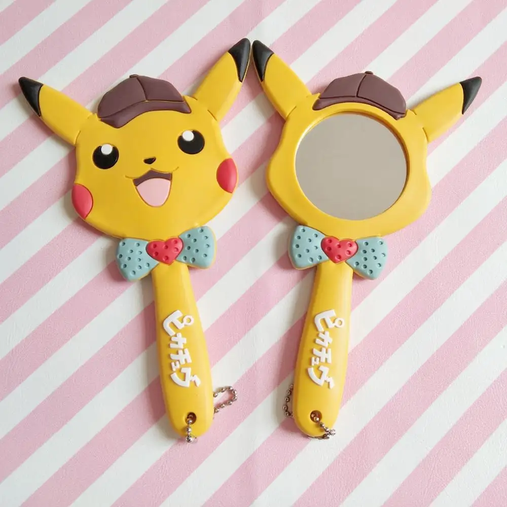 Высокое качество Pokemon Pikachu мультфильм ручка зеркало портативный макияж туалетный