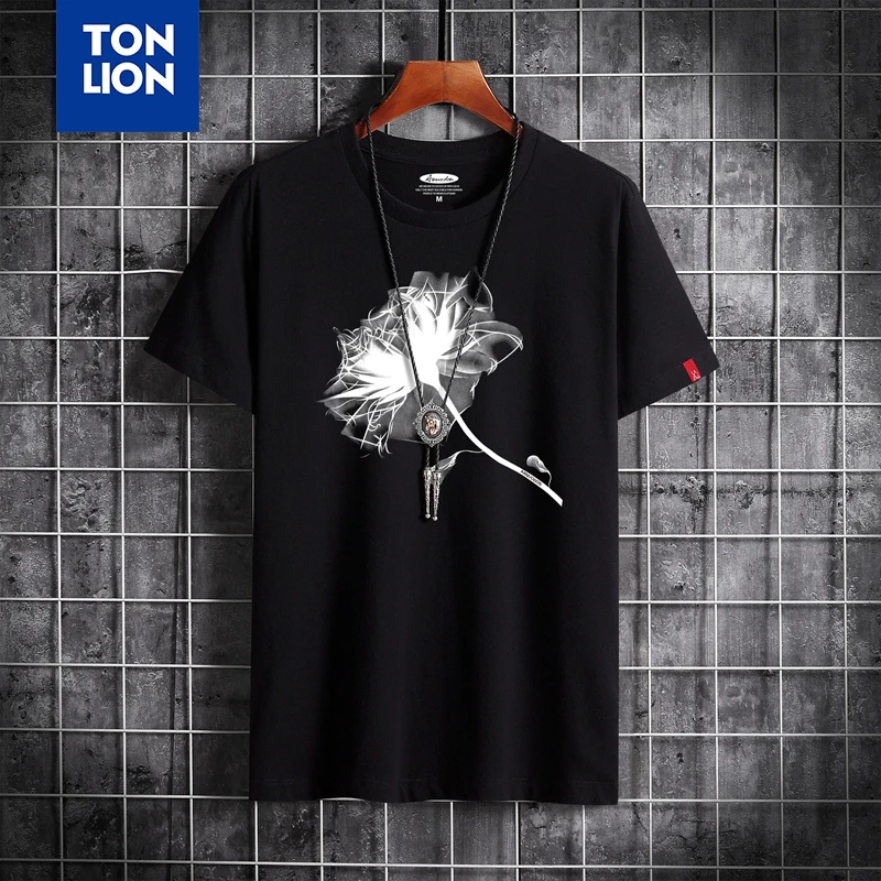 

Размера плюс, футболка с короткими рукавами и принтом, рубашка на каждый день 100% хлопок белая мужская летняя футболка с круглым вырезом и пр...