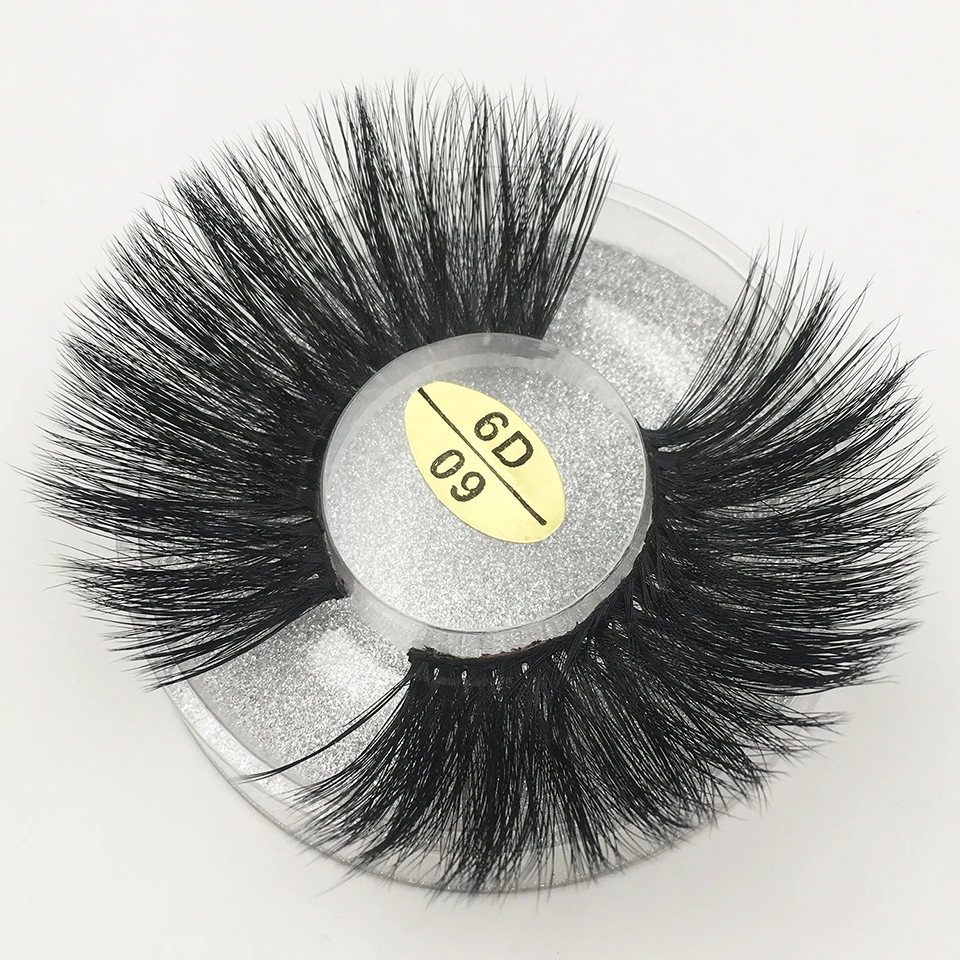 False Eyelashes Maquillaje Wholesale 25 mm Lashes Long Natural Wispy Volume Full Strip Hand Made 3d | Красота и здоровье