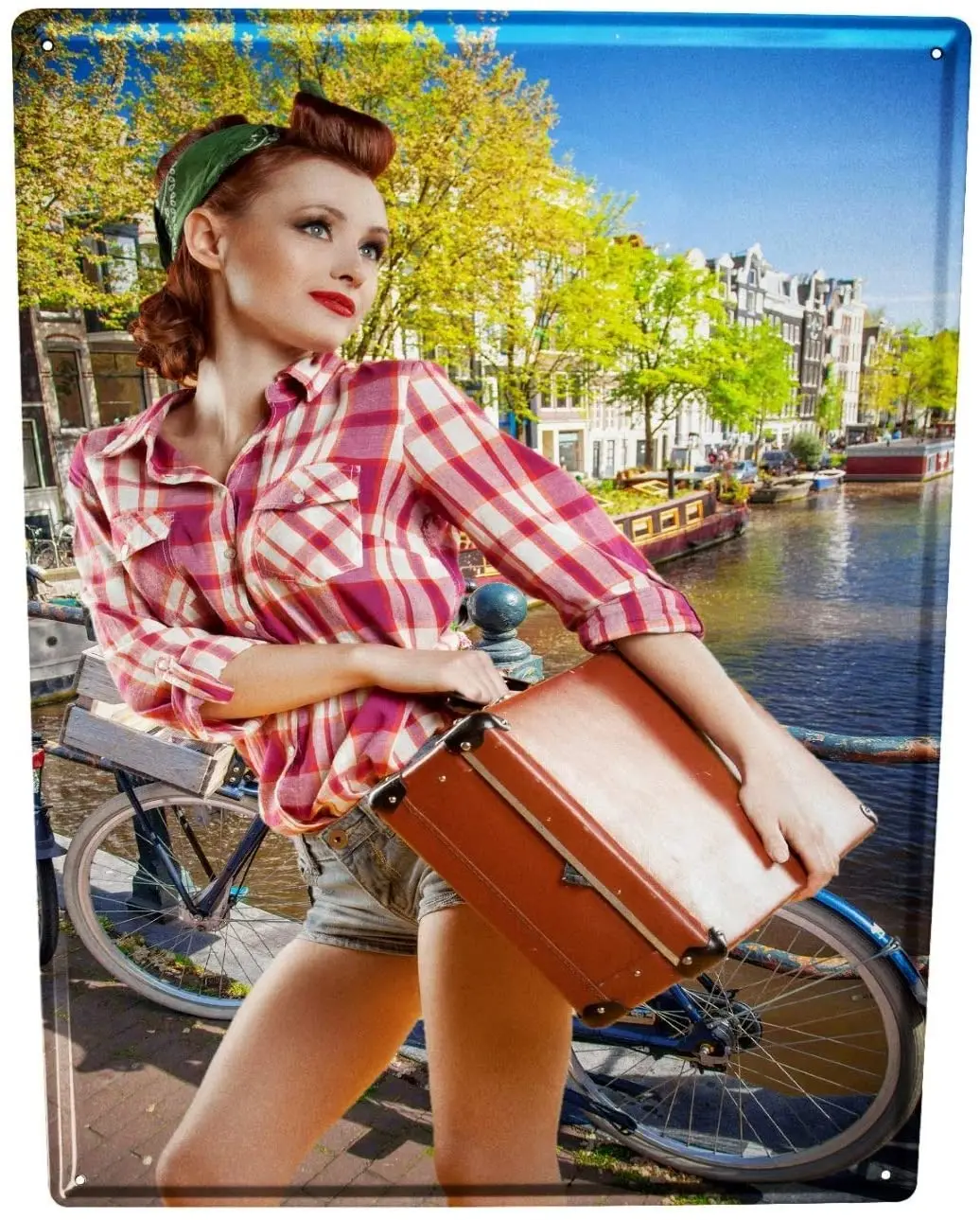 

Sexy Nostalgia Hat Poster Funny Sign Tin Art Wall Decor Vintage Aluminum Retro Metal Tin Sign Painting Decorative Signs 20x30cm