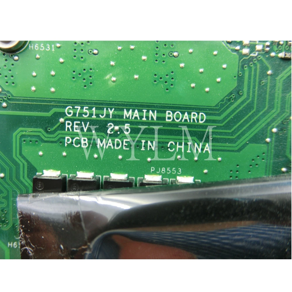 G751JT i7 4750CPU GTX970M материнская плата REV2.5 для ASUS G751J G751JY ноутбука 90NB06M1 R00070