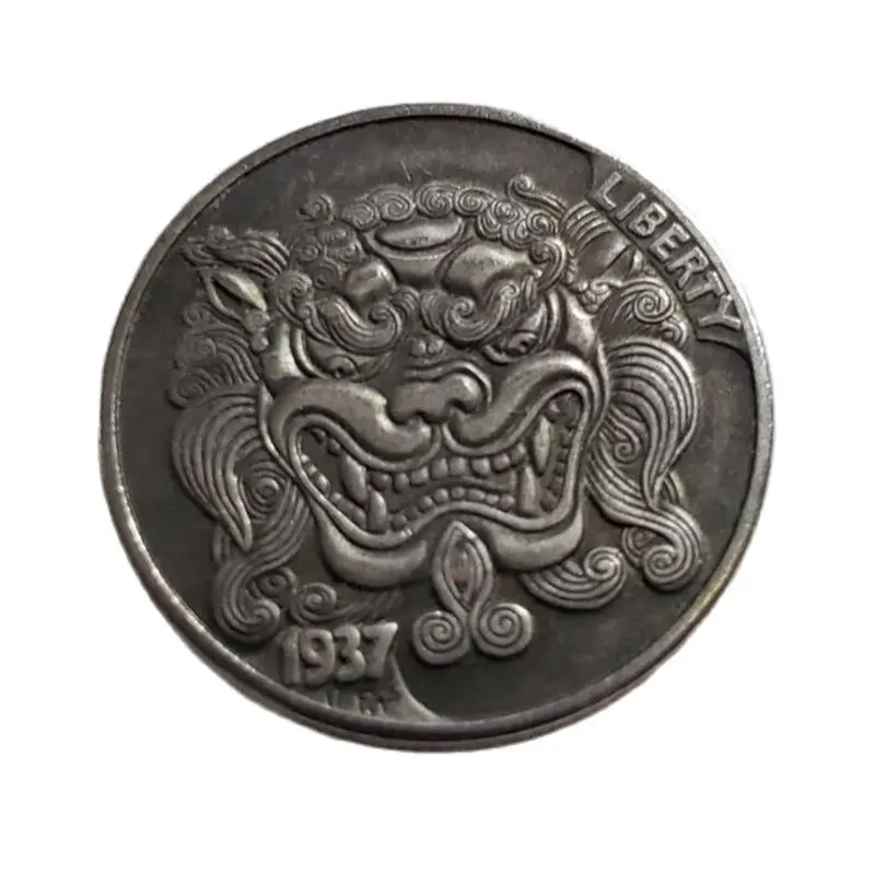 Памятная монета 1937 коллекция монет в виде льва животных домашние украшения