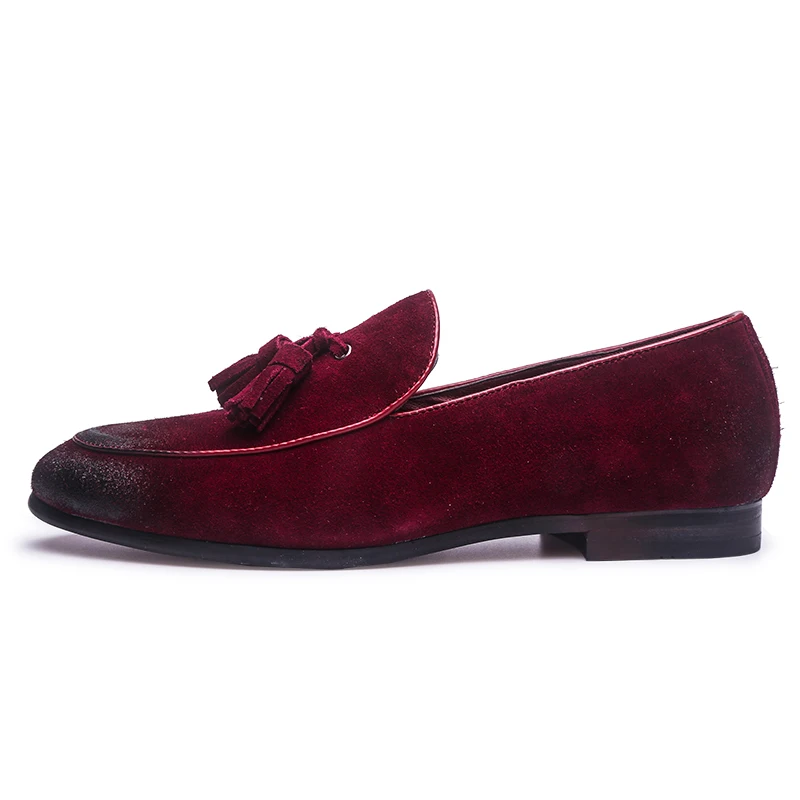 Мужские замшевые туфли ручной работы повседневные для офиса свадьбы вечеринки