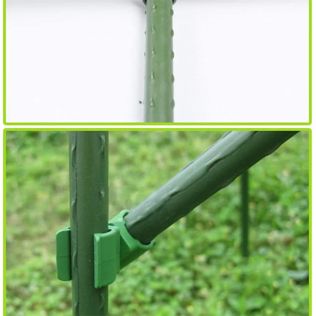 

100pcs Plastic Plant Tomato Trelliss Connectors Stake Arm Cage Stake Sturdy Home