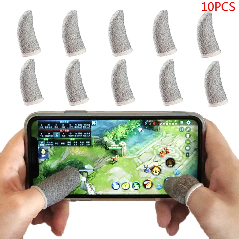 10 шт. перчатки для мобильных игр пальцев защита от пота сенсорный экран - купить