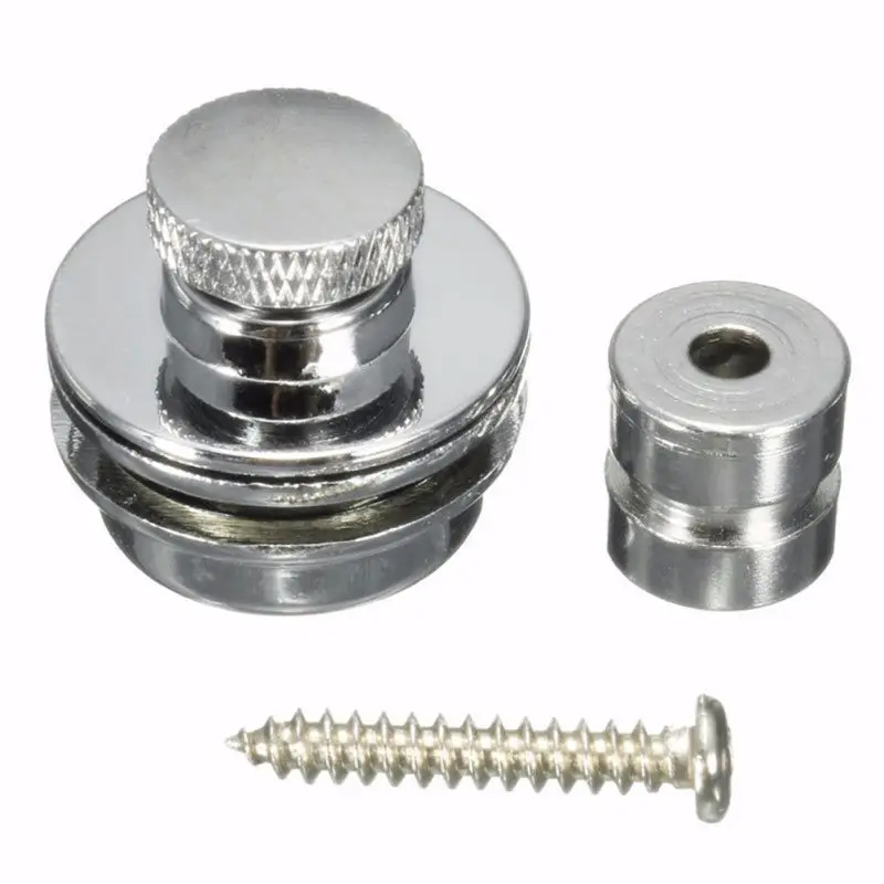 2020 замок для гитарного ремня хромированная кнопка со стреплоком всех